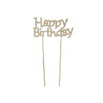 Gold Happy Birthday Cake topper/dz
