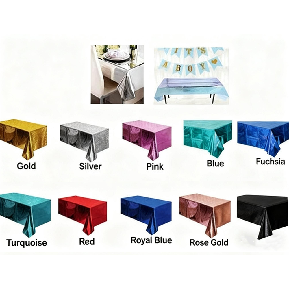 MTC-119 (54" x 108") Metallic Foil Tablecover/dz - Image 1