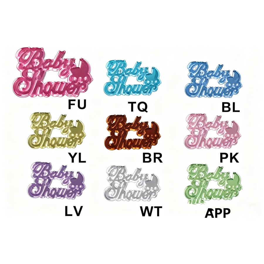 AA-001 "Baby Shower" Acrylic Charms/12Bags - Image 1