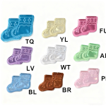 Booties Acrylic Charms/12Bags