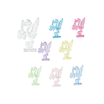 Standing Stork w. Baby Acrylic Charms/12Bags