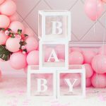 12" "BABY" Balloon Boxes (4pcs/set)