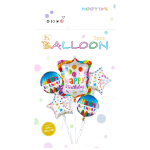 "Happy Birthday" 5/pcs Balloon Set /6pcs