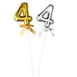 Number "1-0" Plastic Cake Topper/dz (SL/GD) - Image 4