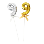 Number "1-0" Plastic Cake Topper/dz (SL/GD) - Image 9