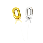 Number "1-0" Plastic Cake Topper/dz (SL/GD) - Image 10