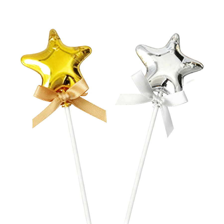 CAKE-831 Star Cake Topper/dz (SL/GD) - Image 1