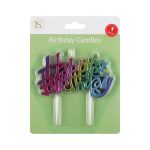 Happy Birthday Candle/12 packs (GD/SL/MULT)
