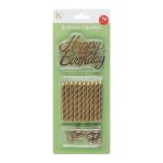 Birthday Candle Set/12 packs (SL/GD)