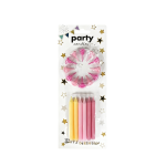 Birthday Candle Set/12 packs (PK/BL)
