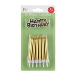 Birthday Candle Set/12 packs (SL/GD/MULT)