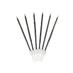 Black/White Candle W/ Golden Sparks /24 pcs