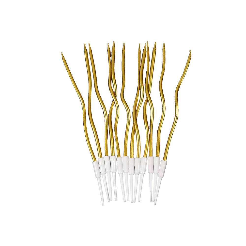 CDL-68820GD.png Swirl Candles/ 24pcs - Image 1