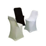 Spandex Black Fold Chair Cover/pc (10pcs/bag) (BK)