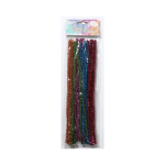 Chenille Stems: 6mmx30cm 35/pk Tinsel Glitter Pipe Cleaners