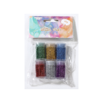 30g Glitter Vials 6x5g Asst w/Cap Metallic / Neon Asst/dz