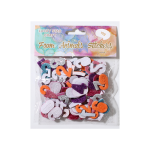 Assorted EVA Number Stickers w/Glitter/dz