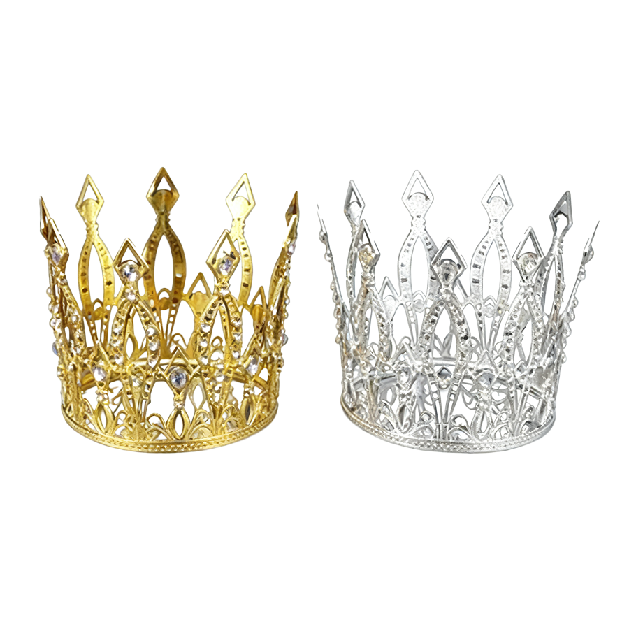 CWN-011 (2.5"W x 2.25"H) Metal Crown/pc - Image 1
