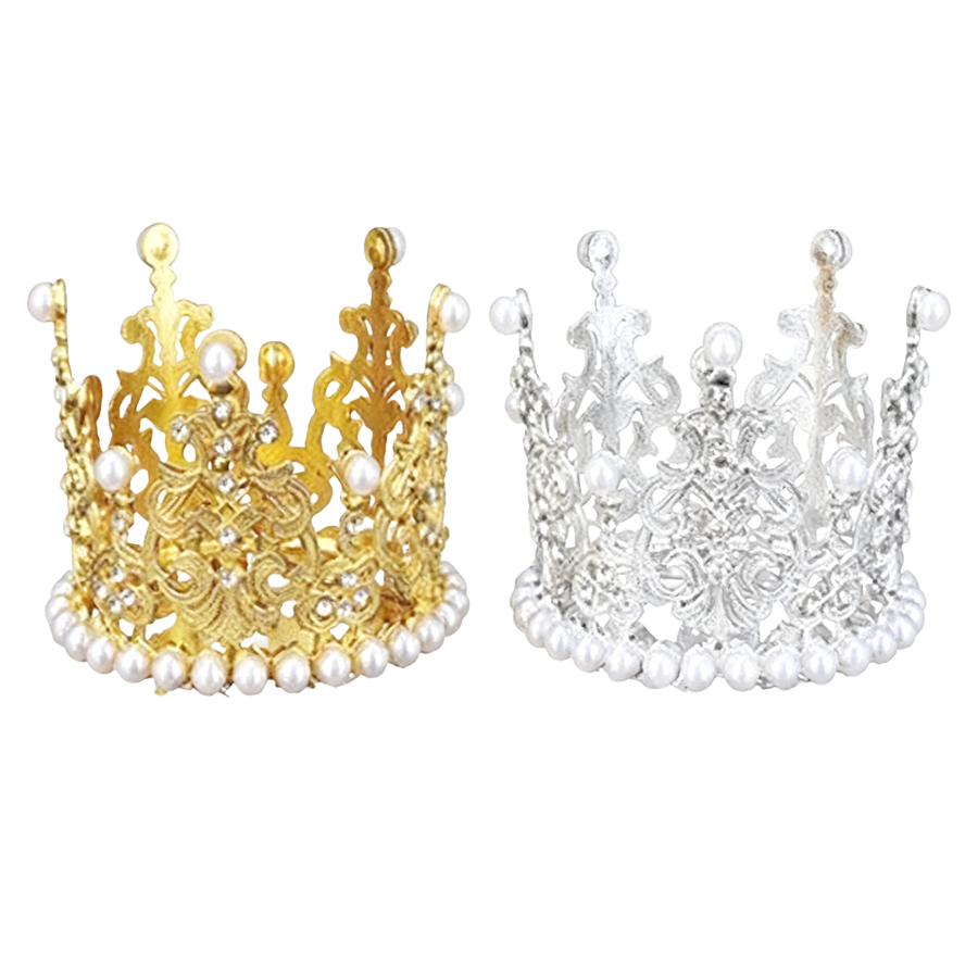 CWN-012 (3"W x 2.25"H) Metal Crown/pc - Image 1