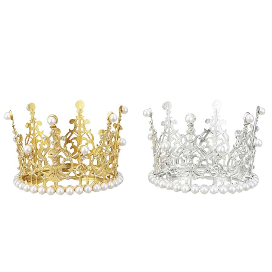 CWN-017 (4.5"W x 3"H) Metal Crown/pc - Image 1