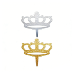 Crown Mirrored Acrylic Cake Toppers/dz