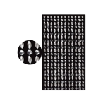 4mm Rhinestone & Pearl Stickers/dz (WT)