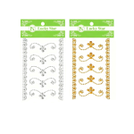 Rhinestone Flourishes Stickers/dz (WT)