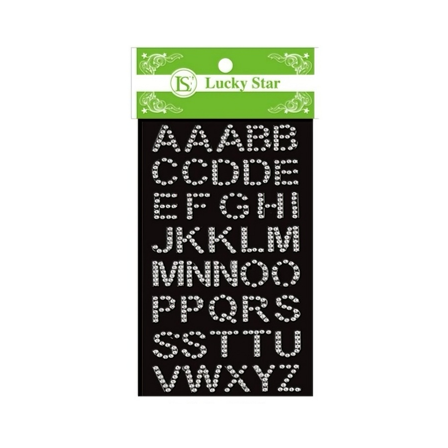 DAS-123 Pearl Letter Stickers/dz (WT) - Image 1