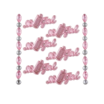 "It's a Girl" Acrylic Stickers/dz