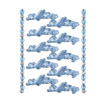 "It's a Boy" Acrylic Stickers/dz