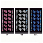 Footprint Acrylic Stickers/dz