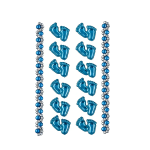 Footprint Acrylic Stickers/dz - Image 2