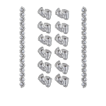 Footprint Acrylic Stickers/dz - Image 3