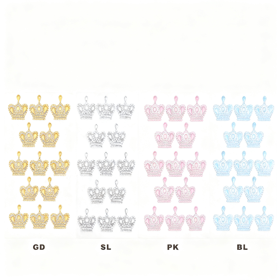 DAS-152 Crown Rhinestone Stickers/dz - Image 1