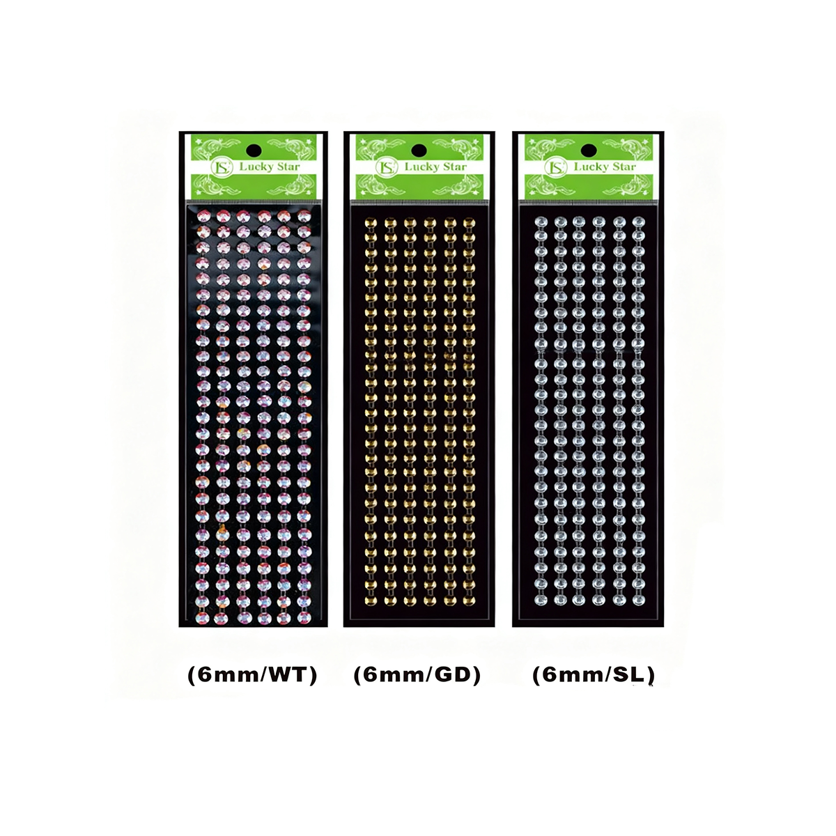 DAS-226 Diamante Rhinestone Stickers/dz - Image 1