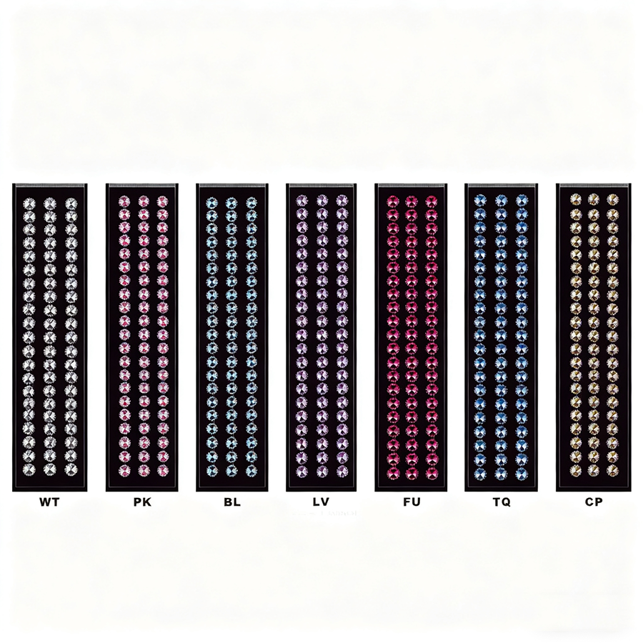 DAS-232 12mm Diamante Rhinestone Stickers/dz - Image 1