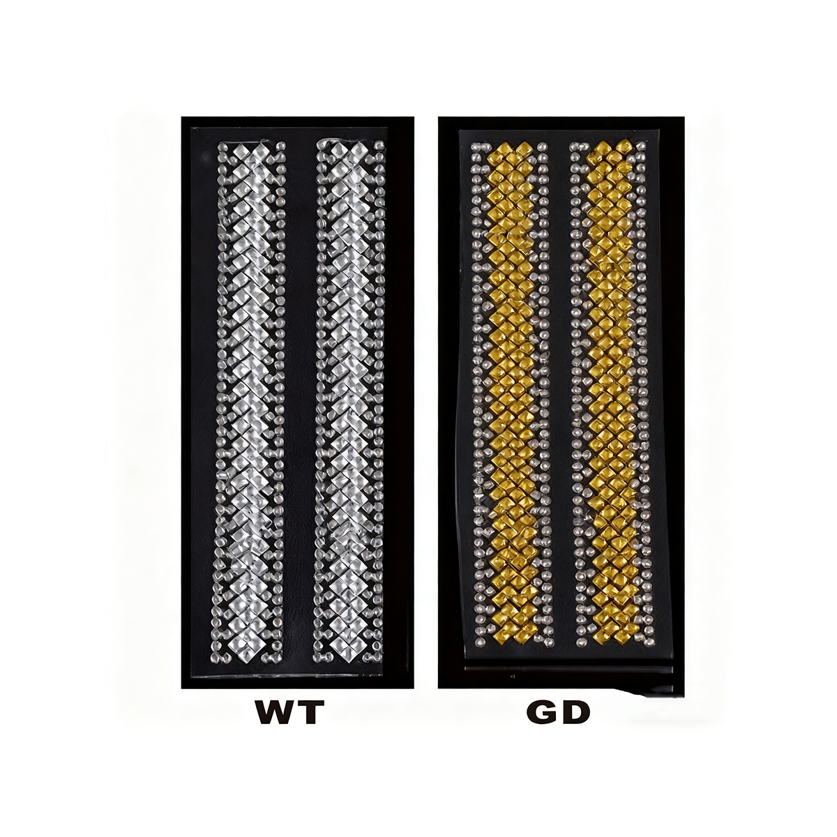 DAS-237 Decorative Rhinestone Stickers/dz (SL/GD) - Image 1