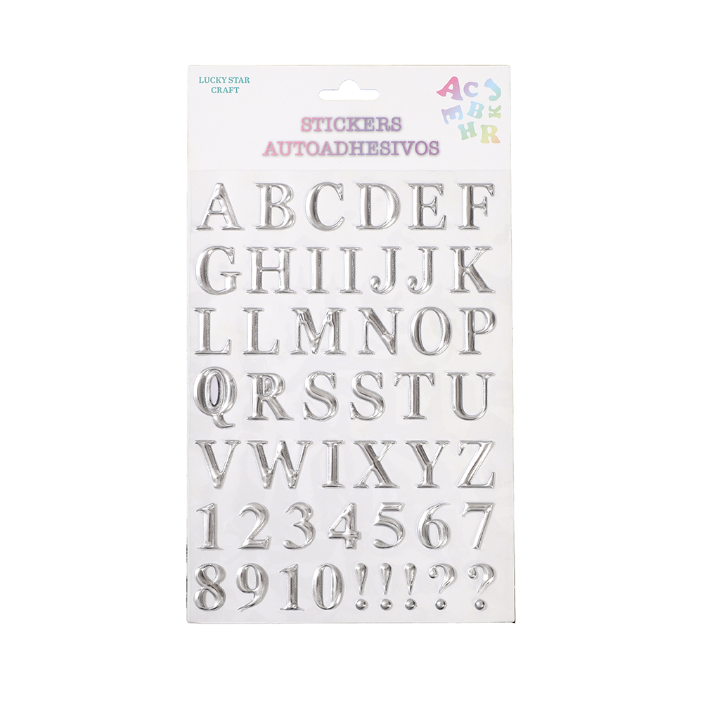 DAS-24120SL.png Letter Gem Stickers/dz - Image 1