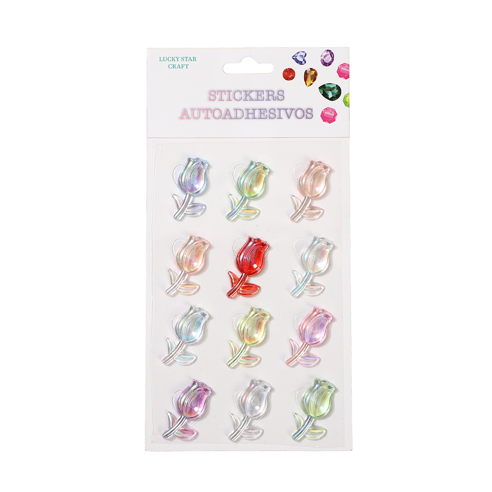 DAS-244 Rose Flower Sticker/dz - Image 1