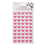 Pink/White Butterfly Sticker/dz