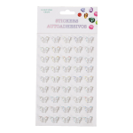 Pink/White Butterfly Sticker/dz - Image 2