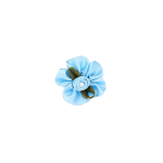 Satin Ribbon Flower w Pearl/dz - Image 2