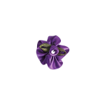 Satin Ribbon Flower w Pearl/dz - Image 7