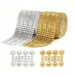 4.5" Flower &  Diamond Roll, 10yds/roll