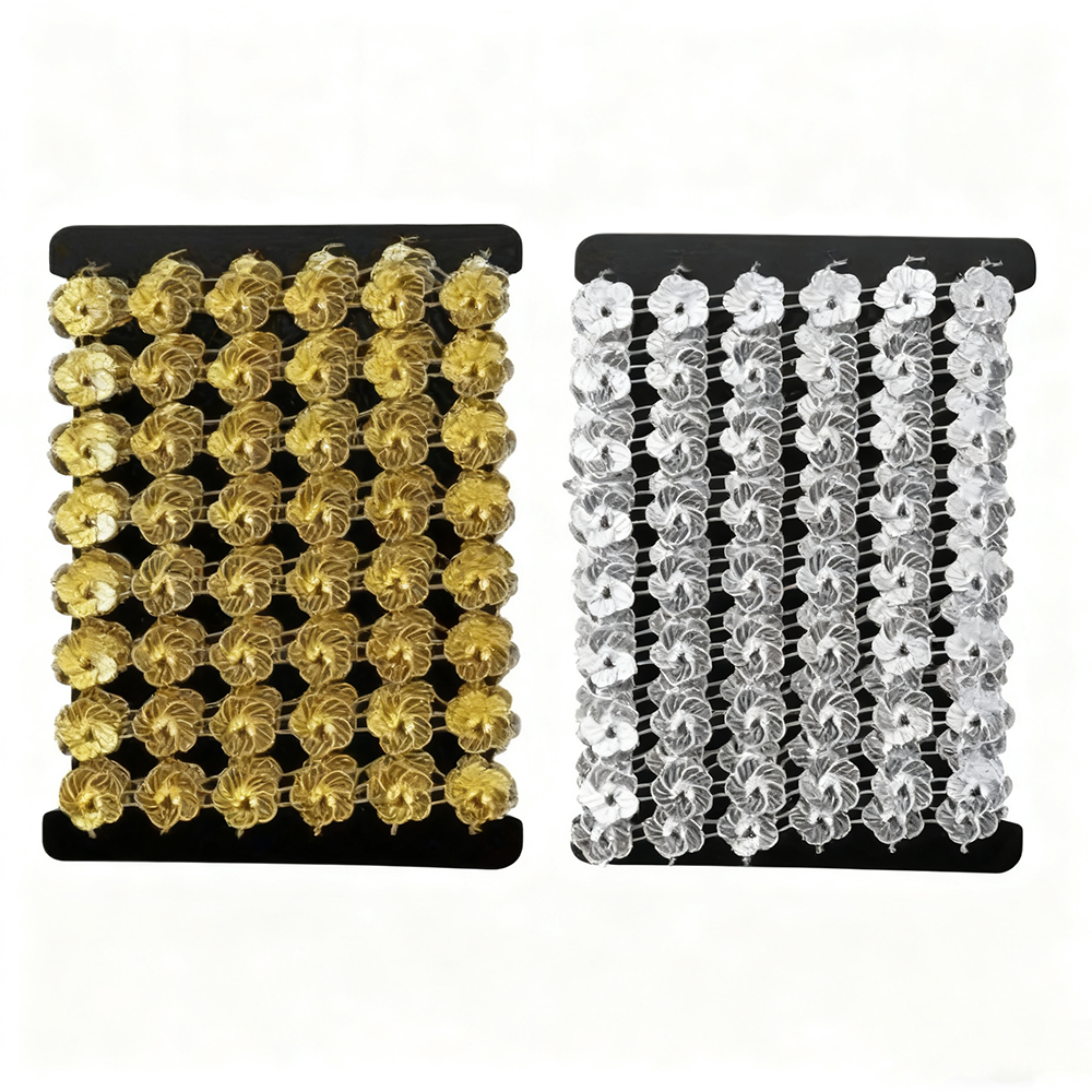 DNL-211 4.5" X 13.25" Diamond Flower Shape Mesh Ribbon/dz - Image 1