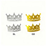 (2.75",3.5",4") Decorative Metallic Crown/dz