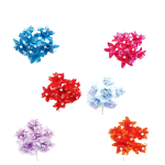 Organza Star Flower w/Diamond, 6x12