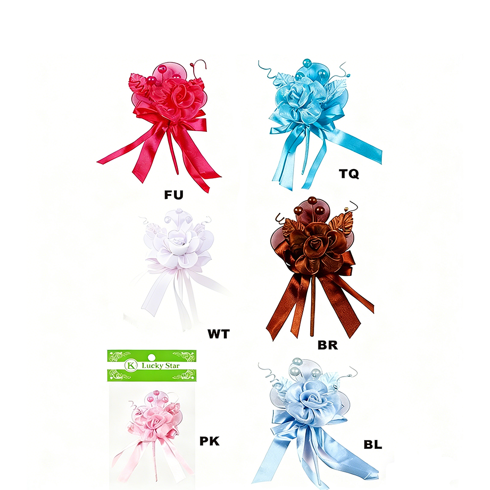 F2004 Organza Corsage w. Beads/dz - Image 1