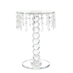 8" x 12" Crystal Beaded Glass Cake Stand/pc * Sale *