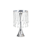 11.75" x 15.75" Crystal Beaded Metal Cake Stand/2pc Box of 2 PCS - Image 3